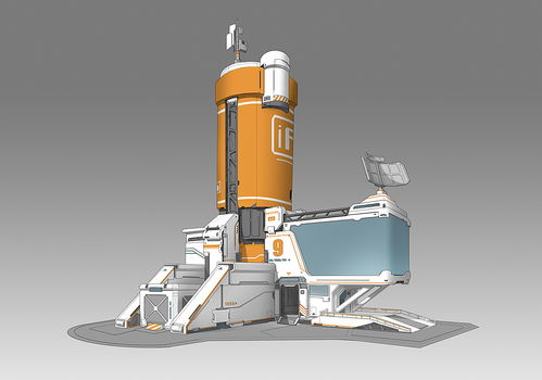 科幻機(jī)械單體建筑